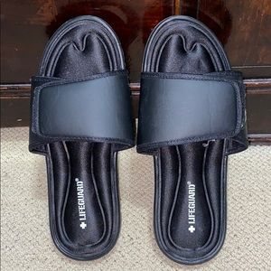 Black Lifeguard Sandals!
